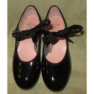 NIB Capezio 625 Pat Jr. Tyette Black Patent Tap Shoe Size 6.5N 6.5 N Narrow